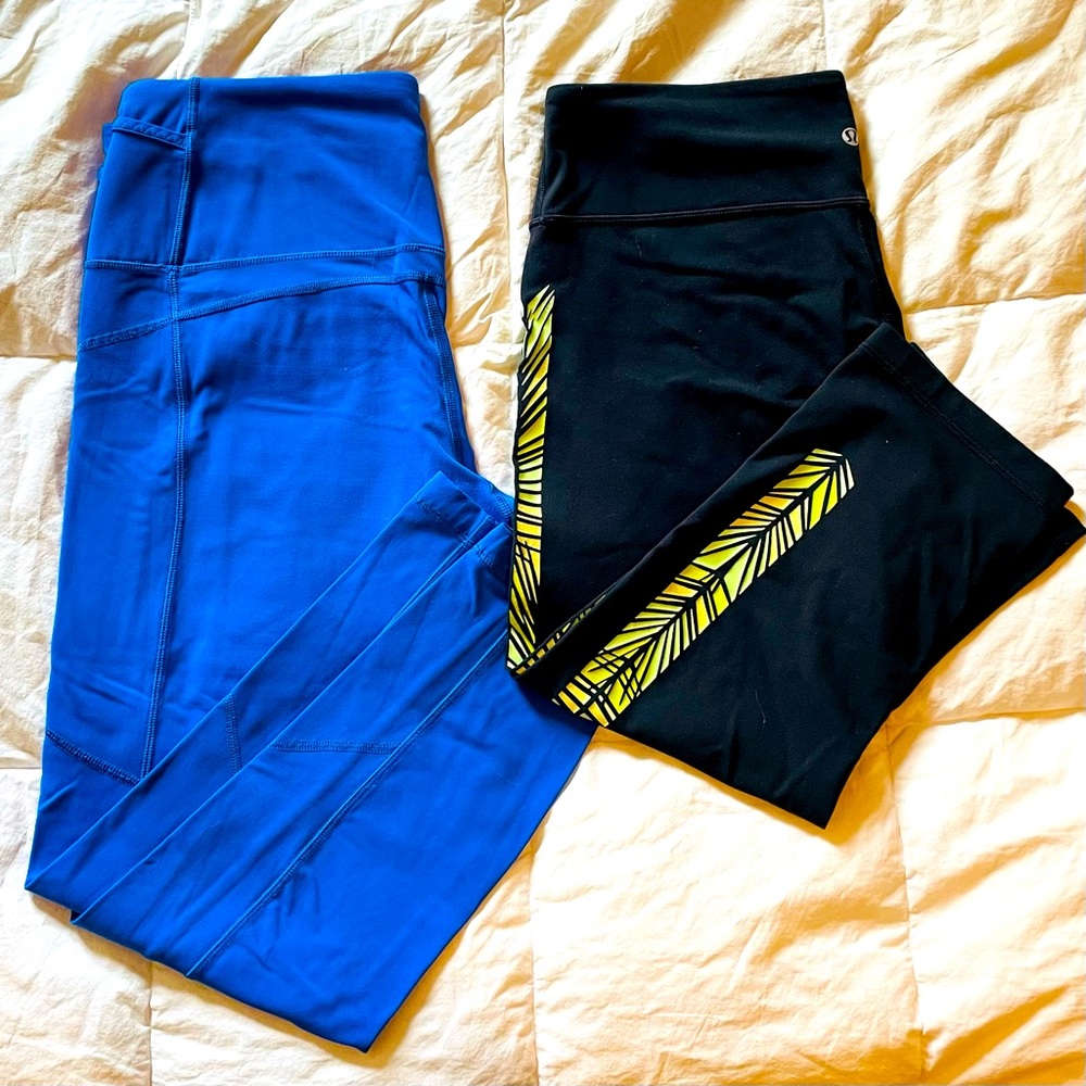 lululemon leggings! Mint condition, ready for summer! #lululemon